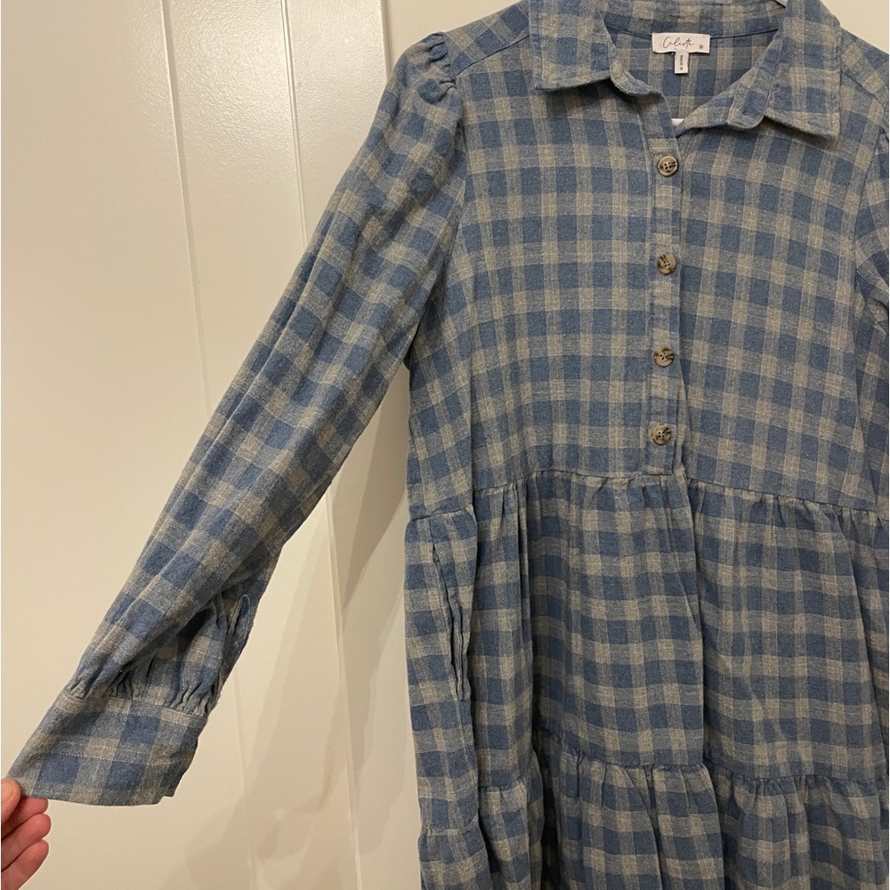 Flannel fall dress - Picture 3 of 4
